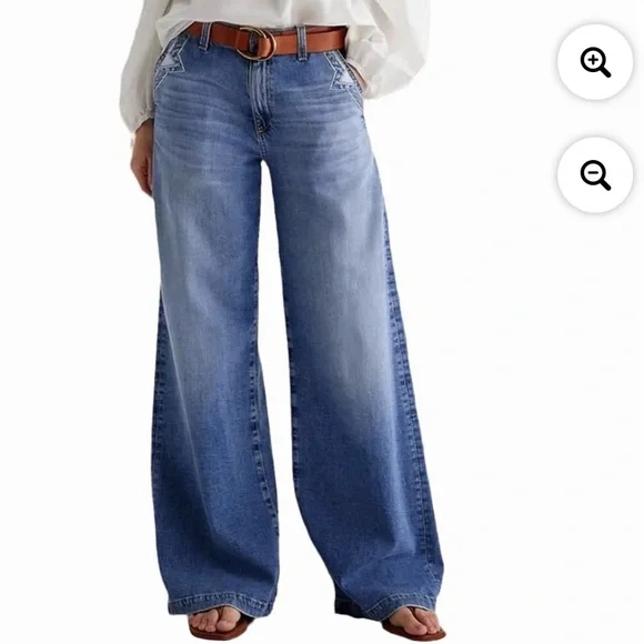 Wide leg jeans small NWT - Picture 7 of 8